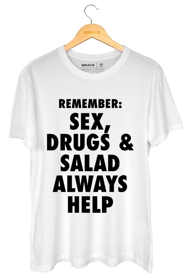 Camiseta Salad Help - Gola Básica