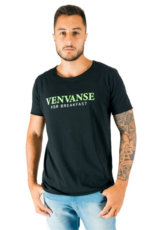 Camiseta Venvanse For Breakfast Black - Relax