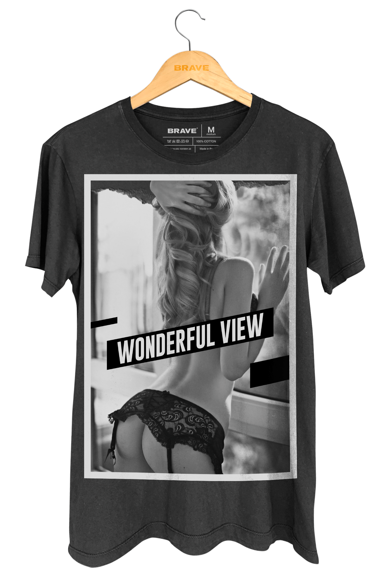 Camiseta Wonderful View Black - Gola Básica