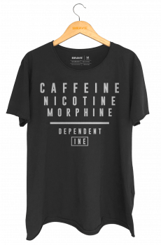 Camiseta Caffeine Dependent Black - RELAX