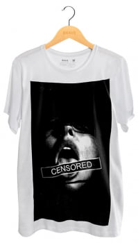 Camiseta Censored White - Gola Básica Camiseta Censored White - Gola Básica