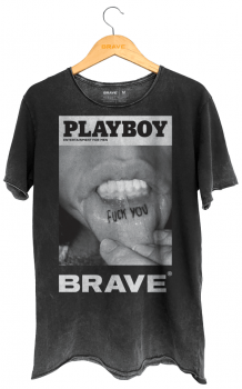 Camiseta Playboy Brave Inside - RELAX